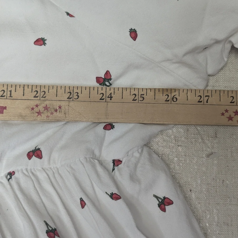 SO 🍓 Strawberry Tiered MIDI Dress - Plus Size 3X - Picture 11 of 13